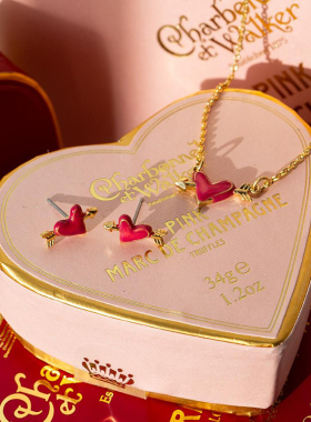 Fable丘比特爱心之箭珐琅彩项链锁骨链高级感原创设计送女友礼物