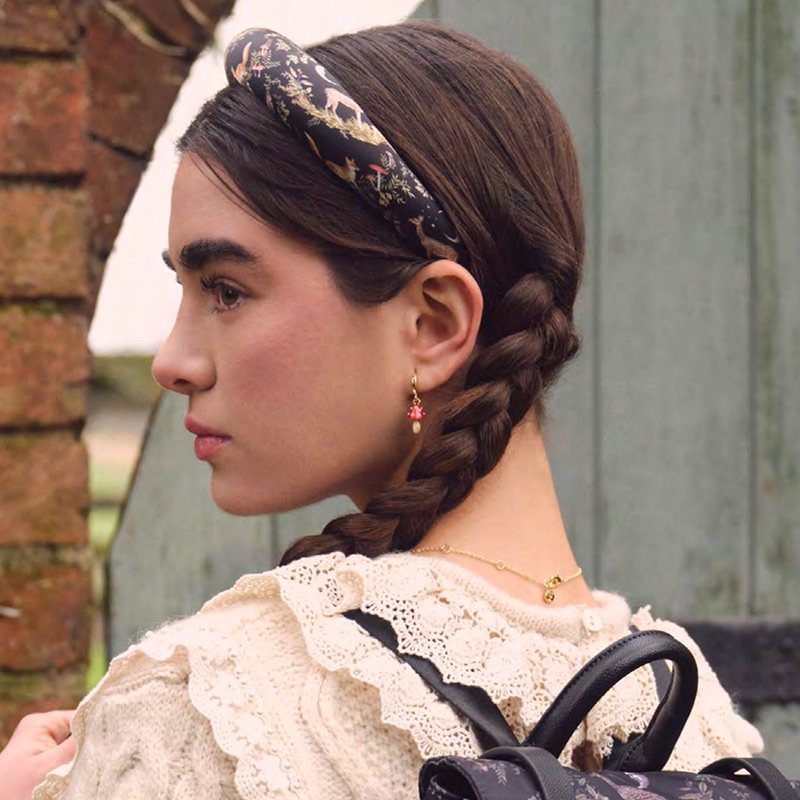 【王玉雯同款】Fable珐琅彩蘑菇耳环可爱女感网红耳钉耳坠,淘宝优惠券,粉丝福利购,淘宝优惠卷