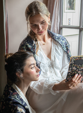 Fable温馨小兔珐琅彩吊坠项链锁骨链气质毛衣链礼物送女友