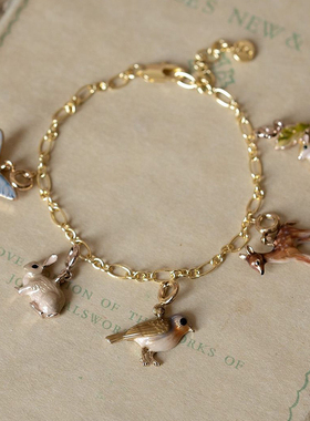 Fable费加罗手链金色精致diy素链百搭轻奢高级感闺蜜礼物送女友