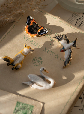 Fable项链珐琅彩法式女生日礼物