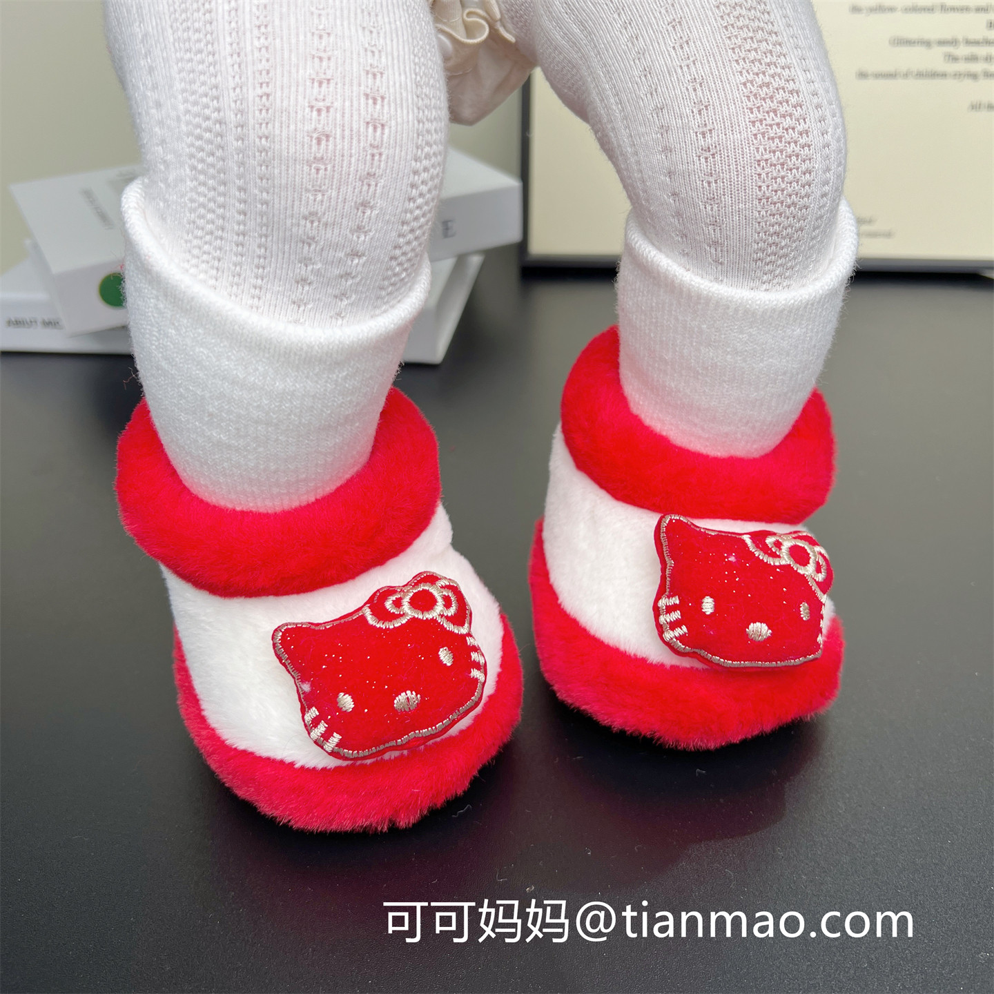 新款红色婴儿鞋子冬季0-1岁满月百天周岁喜庆0-6个月女宝宝棉鞋,淘宝优惠券,粉丝福利购,淘宝优惠卷