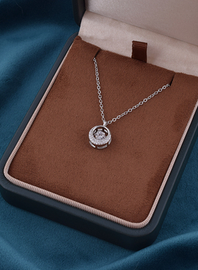 925纯银跳动项链女款新款