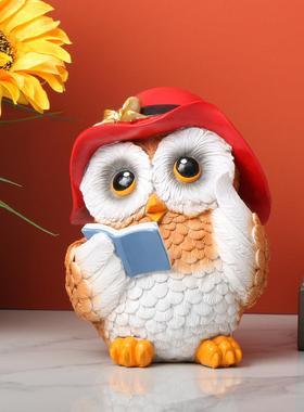 全网超低价源头超划算猫头鹰摆件花园装饰摆件办公室桌面装饰品