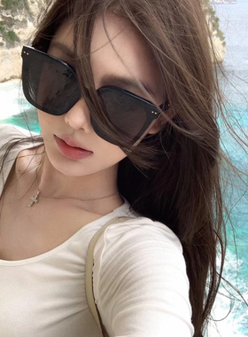 板材GM墨镜女防紫外线高级感LO CEL明星款太阳镜开车旅游显脸瘦小