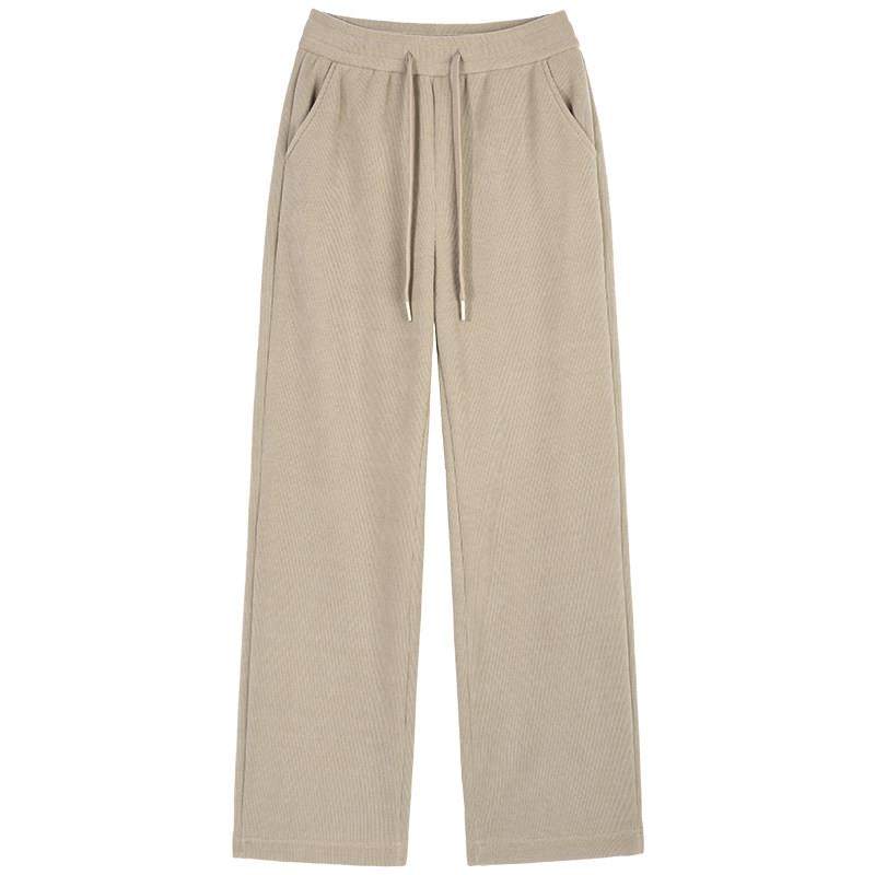 羊羔绒窄版阔腿裤女秋冬新款灯芯绒裤子小个子高腰加绒保暖直筒裤,淘宝优惠券,粉丝福利购,淘宝优惠卷