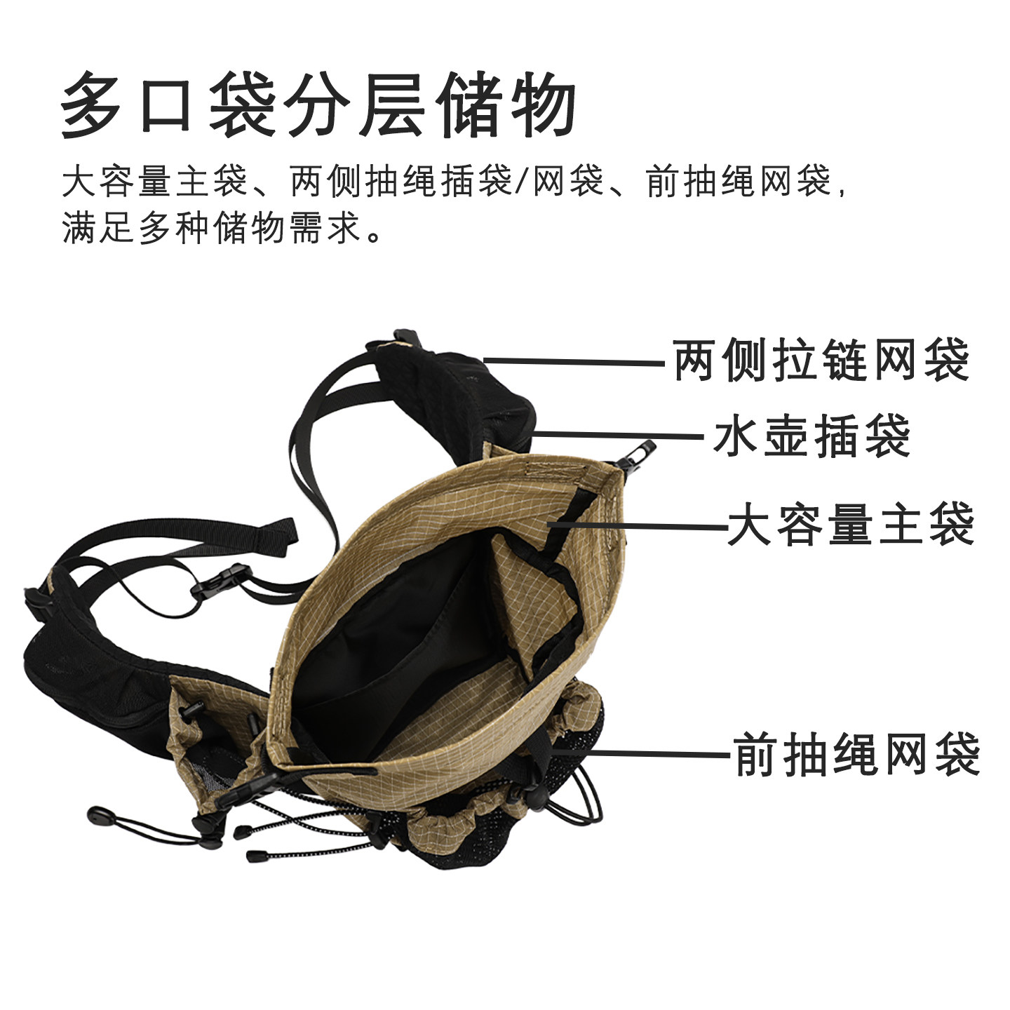 户外运动挎包多功能休闲旅行徒步腰包骑行包女大容量单肩斜挎包男,淘宝优惠券,粉丝福利购,淘宝优惠卷