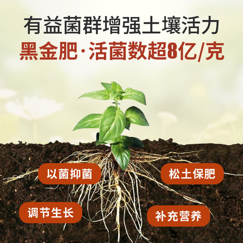 花肥谷聚能黑金养花卉绿植改善板结种蔬菜专通用有机复合水溶肥料 - 图2