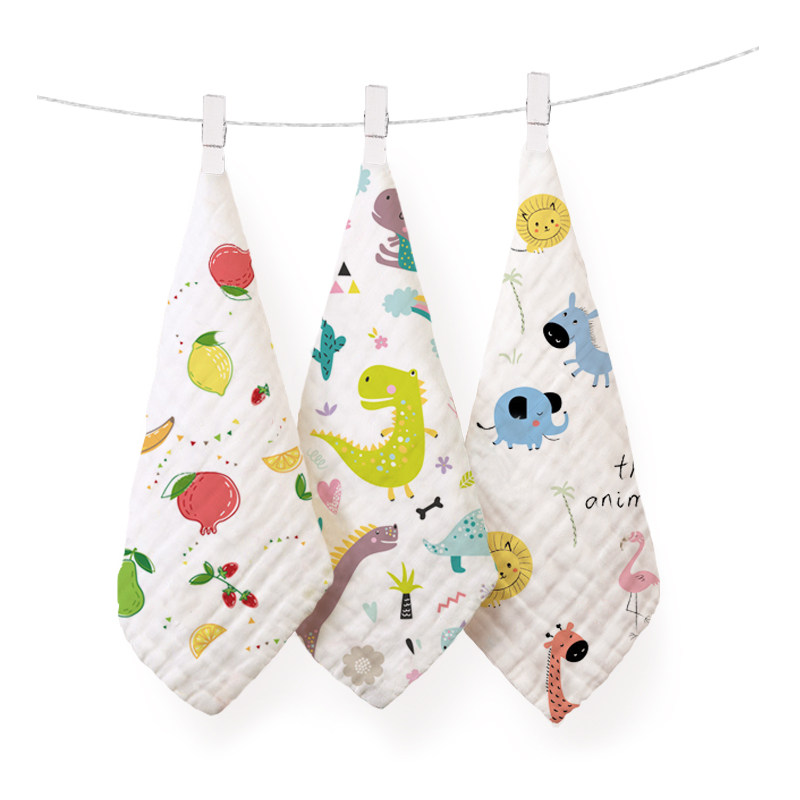 U先试用 纯棉纱布方巾3条 婴儿毛巾新生儿用小方巾柔软宝宝口水巾,淘宝优惠券,粉丝福利购,淘宝优惠卷