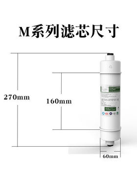 苏尔m6滤芯2分快接pp棉活性炭ro膜75G滤芯家用反渗透sooel净水器