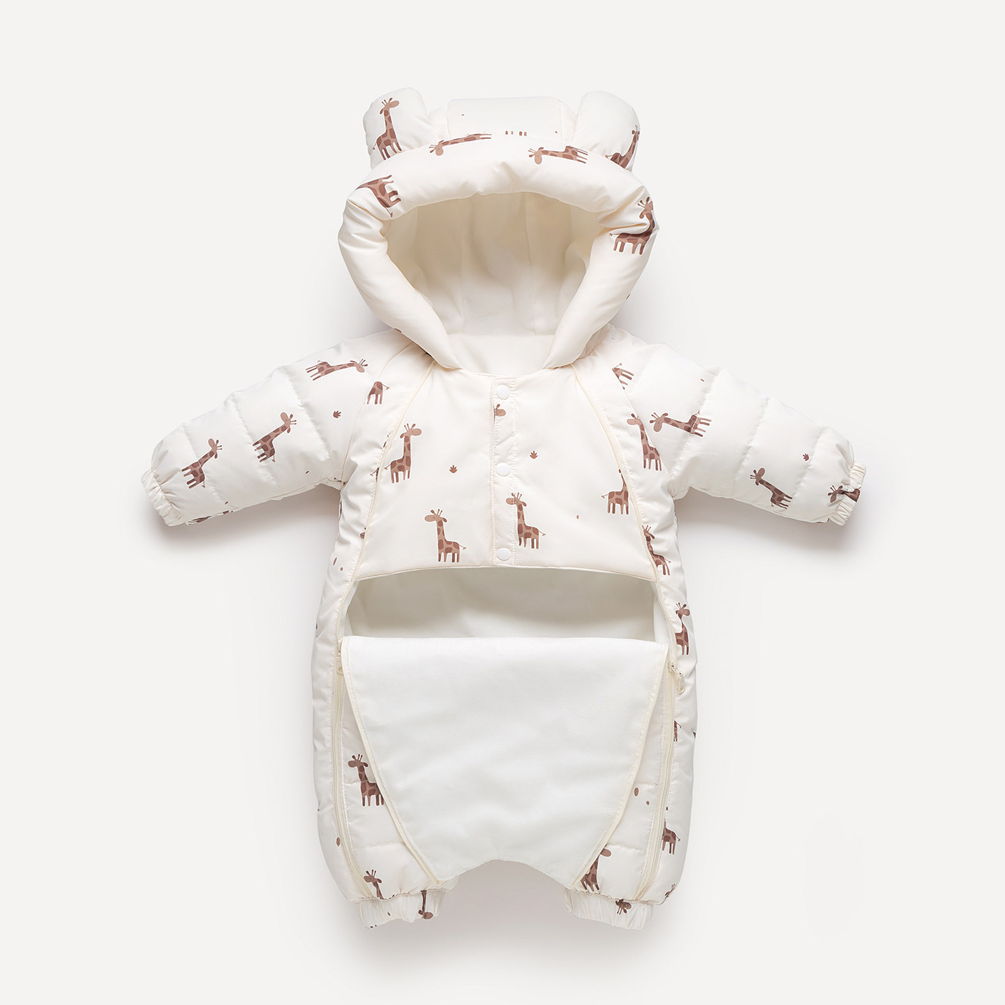 新款婴儿羽绒服连体衣冬季宝宝加厚羽绒外出服新生儿保暖抱衣爬服,淘宝优惠券,粉丝福利购,淘宝优惠卷