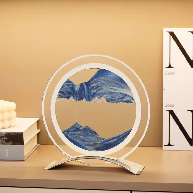创意3D流沙画摆件电视柜酒柜客厅桌面装饰品艺术沙漏轻奢礼物家居,淘宝优惠券,粉丝福利购,淘宝优惠卷