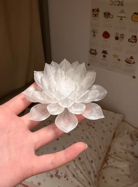 3D打印发光莲花禅意摆件