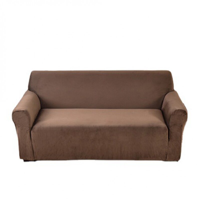Silver fox velvet one-piece sofa cover full-cover high-elastic sofa cushion cover home fabric super soft sofa cover