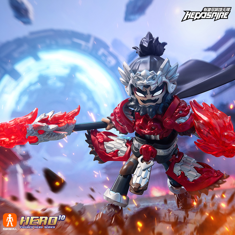 布鲁可英雄无限圣铠马超张飞积木人玩具摆件盲盒男孩儿童生日礼物 - 图3