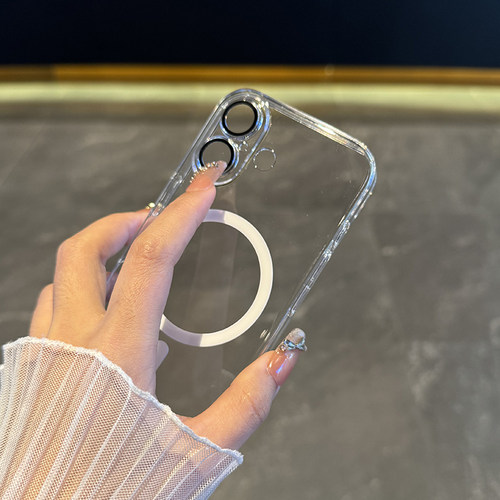 适用于iPhone17手机壳新款苹果17promax全包轻薄透明无线磁吸16Pro简约时尚15plus高级感14/13防摔12硬套 - 图1