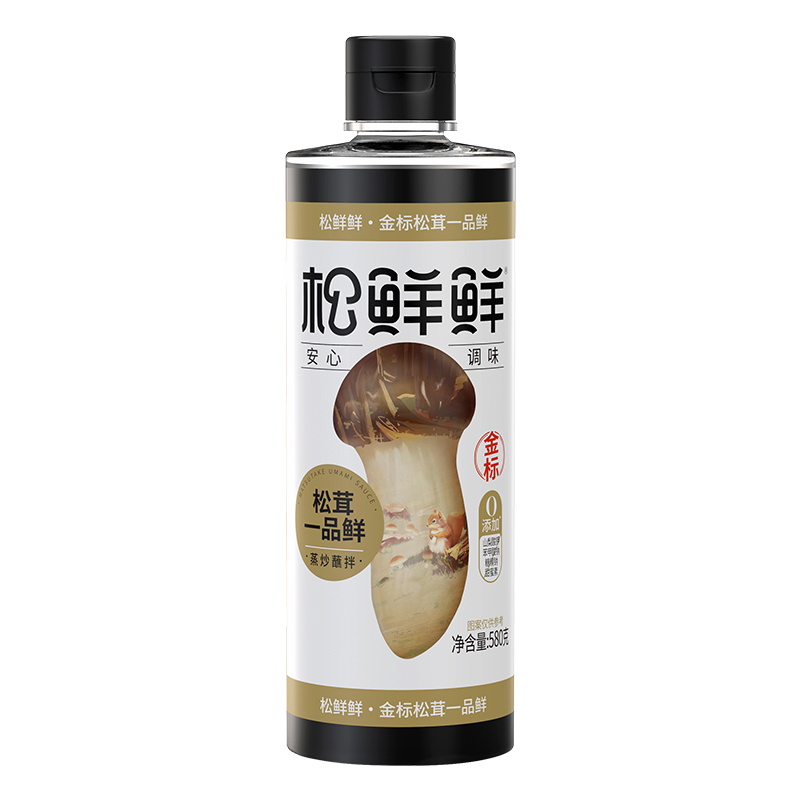 松鲜鲜官方旗舰店金标松茸一品鲜580g*2瓶代替生抽家用百搭酱油 - 图3