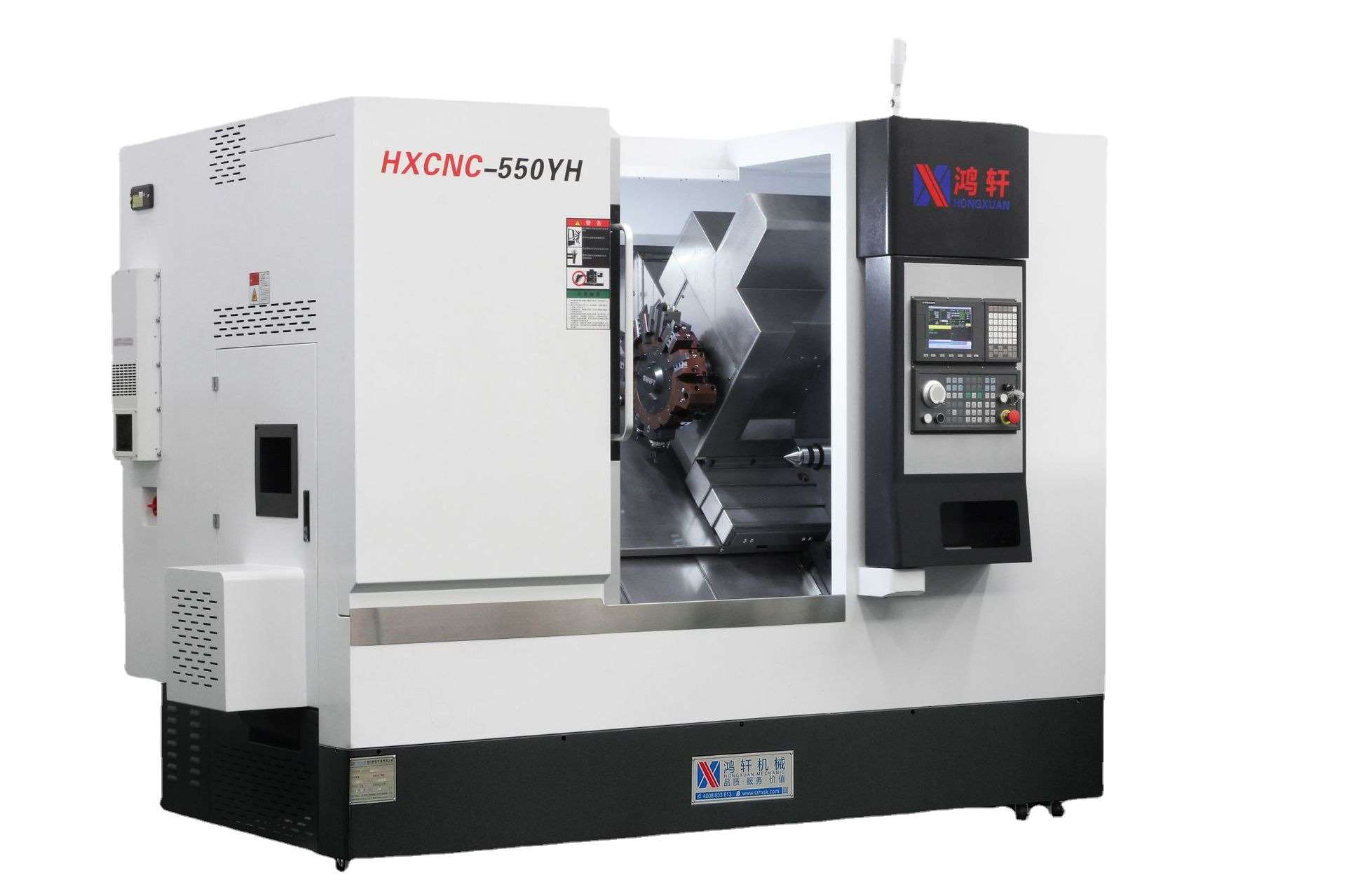 数控车床HXCNC-550YH动力刀塔机 带尾顶Y轴车铣复合机床 精雕机 - 图3