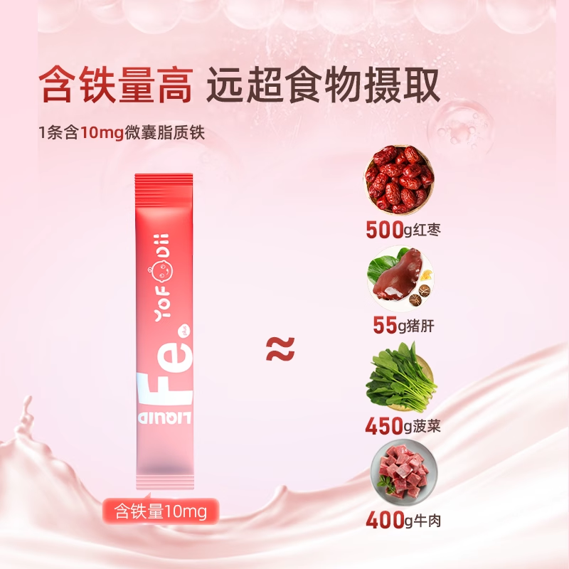 【直播专享】1.0优弗迪红颜铁补铁女性补气养血铁剂孕妇铁元素