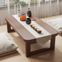 Floating Window Small Table Folding Kang Table Home Solid Wood Tatami Table Small Tea Table Bed Learning Short Table Floating Window Table