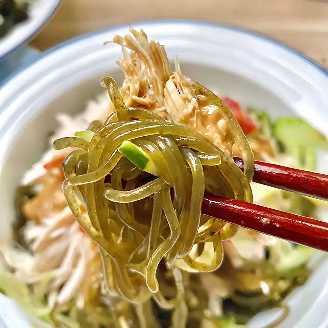 临期韩国进口福乐正裙带菜面条即食海藻解馋零食代餐主食海带低脂-图0