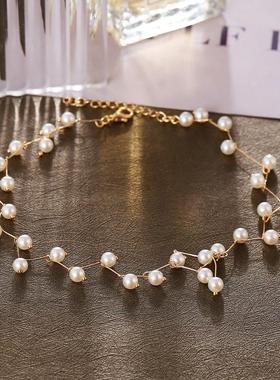 Bridal Bridesmaid necklace women 珍珠项炼 炼 新娘伴娘婚纱颈