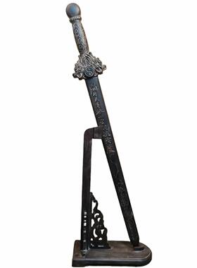 五剑雷剑七剑金木水火土星一体肥道家法五雷剑剑城桃木雕刻五雷剑