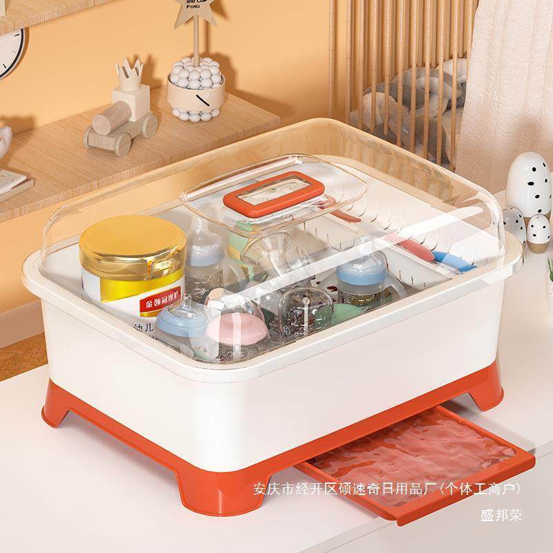 沥纳水架餐奶瓶收箱带盖防尘婴儿具辅食AL800757纳工具水杯放宝宝,淘宝优惠券,粉丝福利购,淘宝优惠卷