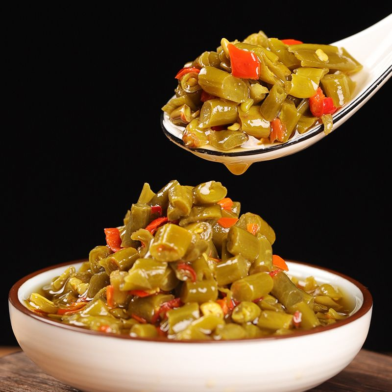 聚美合外婆菜炒腊肉萝卜丁酸豆角下饭菜拌面农家开胃咸菜泡椒即食