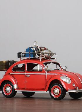 家复古铁艺老爷车型道具YSO模型品铁艺装饰工艺摆件摆设居饰模品