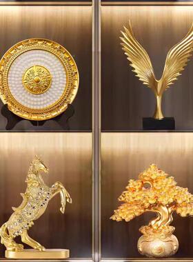 现代轻奢家视品酒柜装饰摆居件客厅珍珠圆盘办公室书房桌面乔迁礼