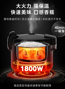 美的商用电饭锅电饭煲大容量20-30人15L超大号酒店饭店食堂专用