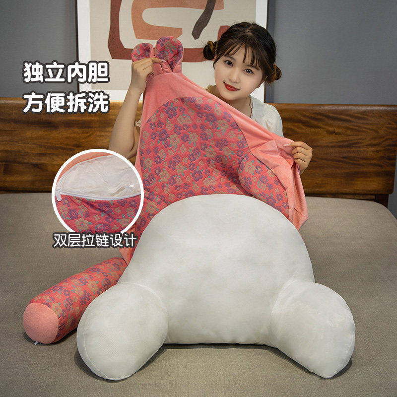 三层纱床头靠垫软包护腰靠枕大靠背孕妇沙发抱枕宿舍床上看书枕头,淘宝优惠券,粉丝福利购,淘宝优惠卷