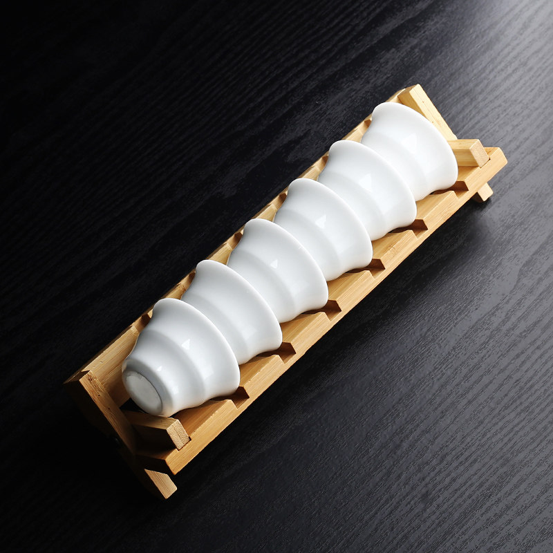 薄胎玉瓷茶杯品茗杯陶瓷功夫茶杯套装德化白瓷竹节杯高档家用客杯,淘宝优惠券,粉丝福利购,淘宝优惠卷