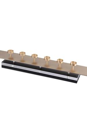 创意新中式金属亚克力烛台桌面摆件样板房售楼处博古架装饰品摆件