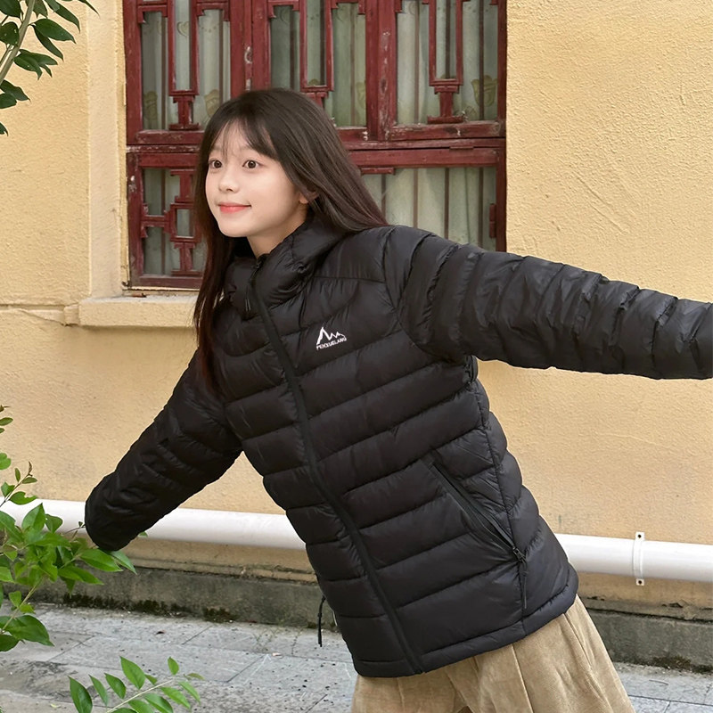 2025新款排骨羽绒服女轻薄短款小个子宽松韩版连帽时尚潮流外套女,淘宝优惠券,粉丝福利购,淘宝优惠卷