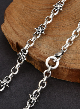 项链国潮风五角星项链复古男女款