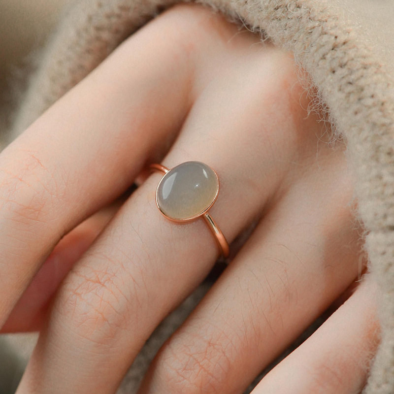 New Mushan Purple Smoke Purple and Qingshui Ring Women's Niche