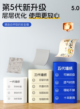 德国掉灰墙专用墙纸自粘防水防潮