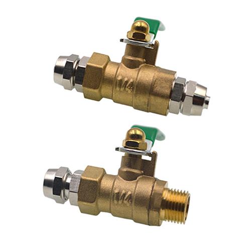 气泵阀门空压机4分铜球阀气动开 关放水阀直通气管快速快插接头2 - 图2