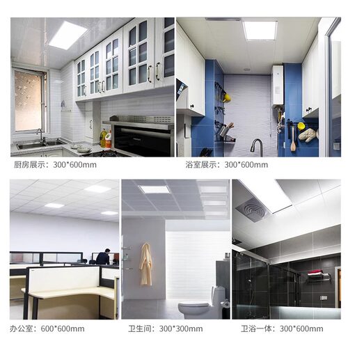 佛山照明集成吊顶嵌入式led灯厨房平板灯铝扣板卫生间面板厨卫灯 - 图3