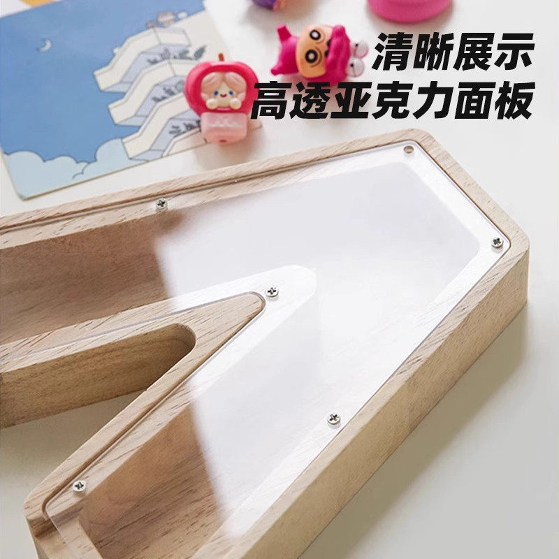 创意收纳字母相框迷你公仔收纳盒小摆件松松叠叠乐手办盲盒展示架,淘宝优惠券,粉丝福利购,淘宝优惠卷