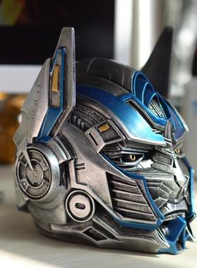 变形金刚5擎天柱带盖烟灰缸新奇特模型树脂工艺品节日创意礼品