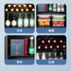 Midea Refrigeration Display Cabinet Home Ice Bar Fresh Cabinet Small Refrigerator 95L Transparent Glass Door Red Wine Freezer 45L