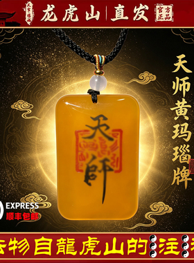 龙虎山天师府正品真武大帝平安无事牌护身转运招财吊坠道家玉牌