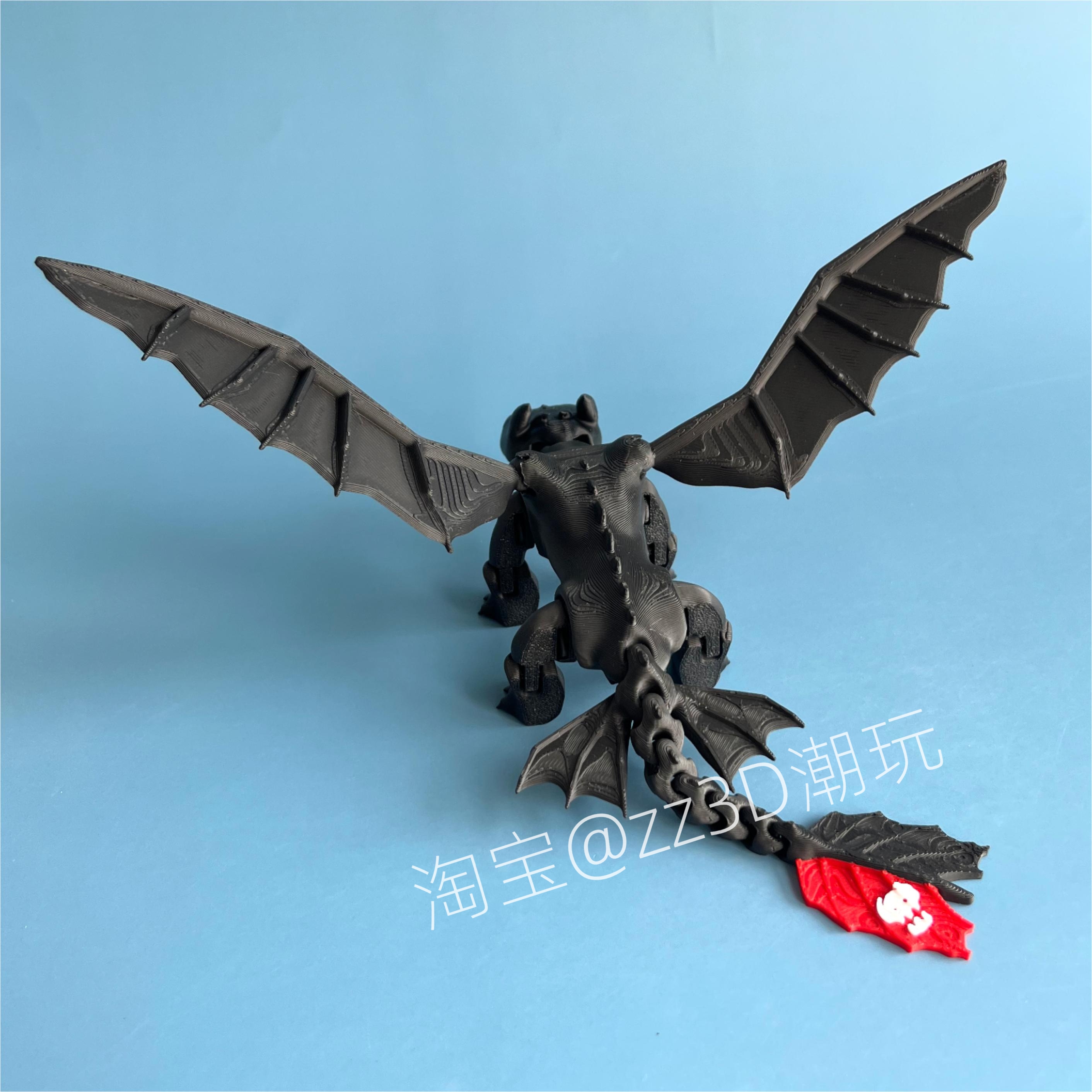 3D打印无牙仔玩具光煞摆件夜煞模型驯龙高手手办儿童男孩女孩礼物 - 图3
