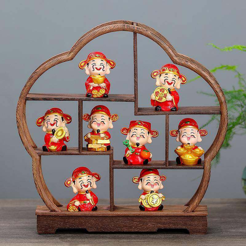 五路财神家居玄关店铺开业乔迁新居家装饰品小财神酒柜电视柜摆台,淘宝优惠券,粉丝福利购,淘宝优惠卷