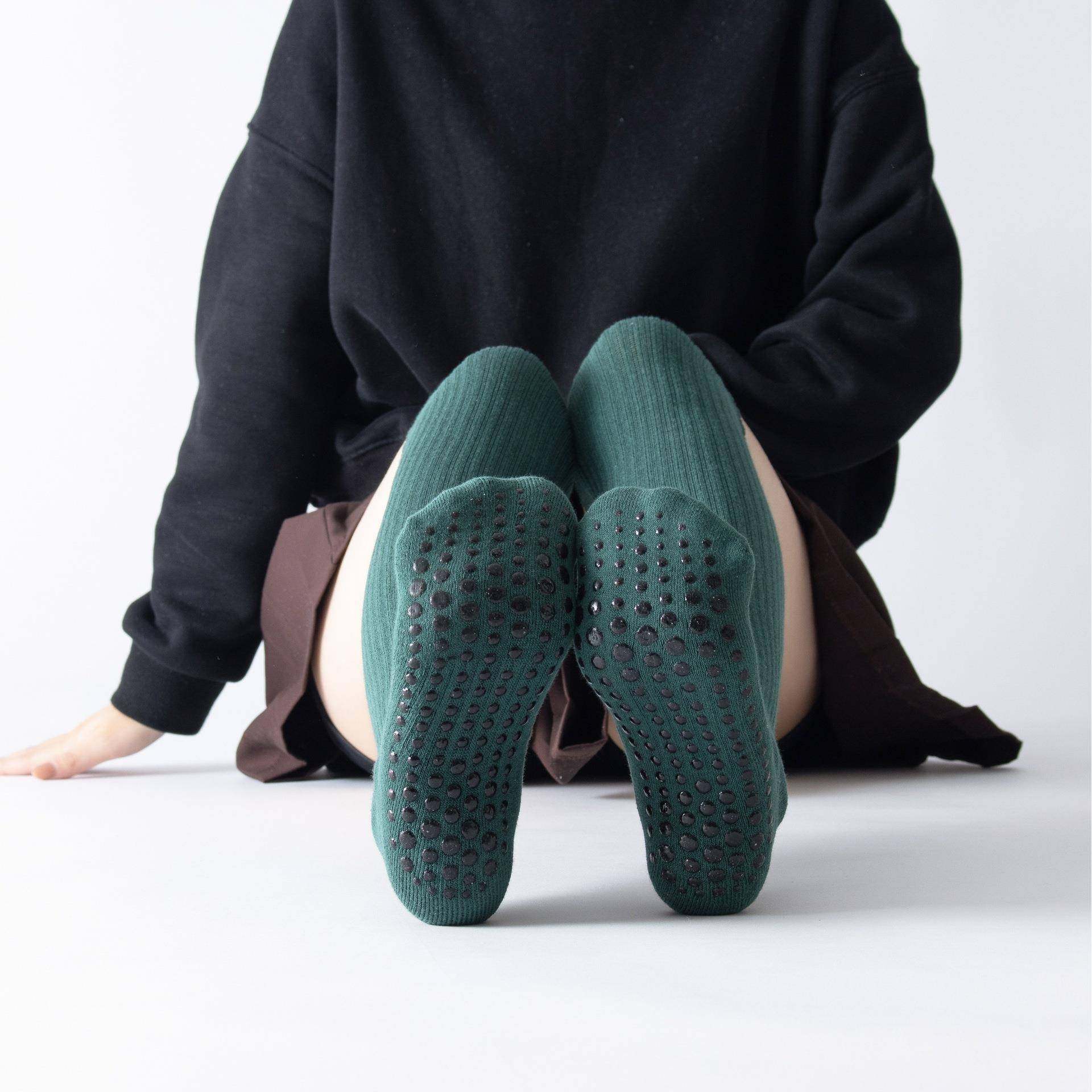 新款秋冬过膝中长筒瑜伽袜子全包防滑普拉提暖腿袜套毛圈加绒加厚,淘宝优惠券,粉丝福利购,淘宝优惠卷