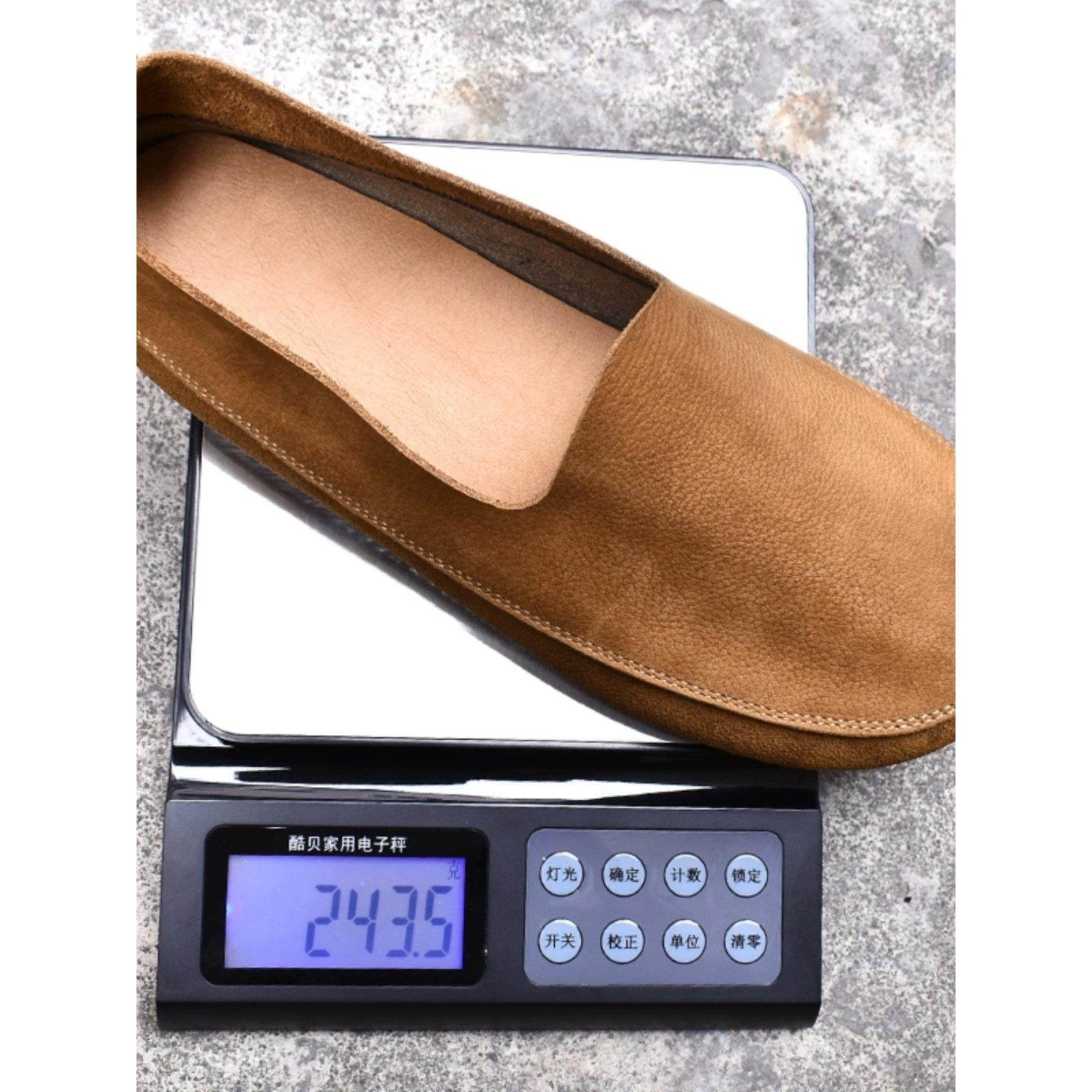 香港潮牌春季新款豆豆鞋男真皮透气休闲乐福鞋男士一脚蹬懒人鞋子,淘宝优惠券,粉丝福利购,淘宝优惠卷