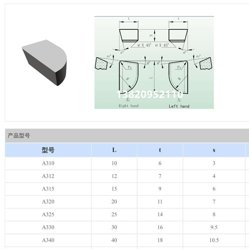 总厂株洲硬质合金焊接90度外圆车刀片刀头YT15YT5YW1YG8A325A325Z - 图1